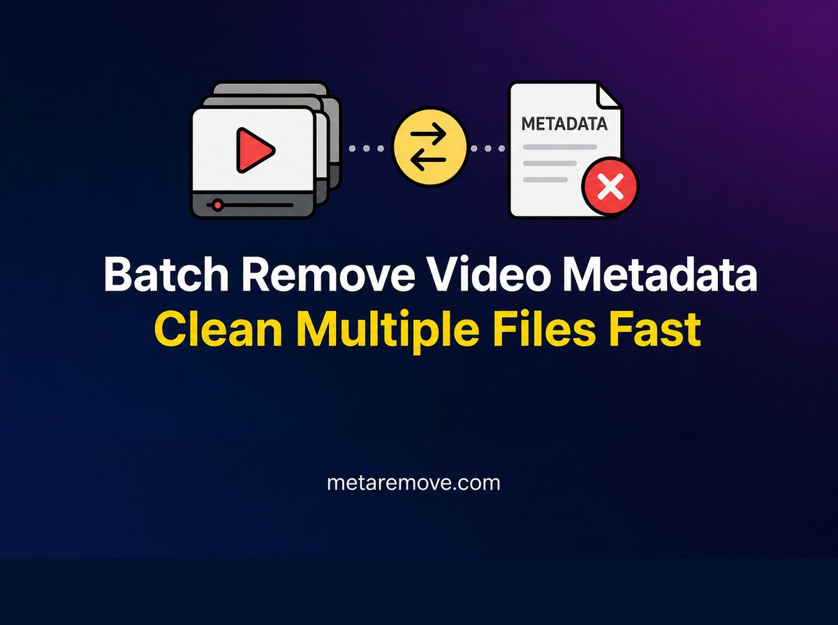 Batch cleaning metadata from multiple video files