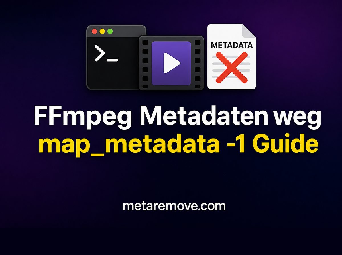 FFmpeg Video-Metadaten entfernen Cover - map_metadata -1 erklärt
