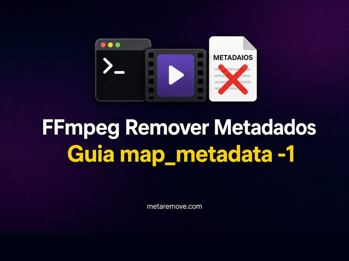 Capa FFmpeg remover metadados de vídeo - map_metadata -1 explicado
