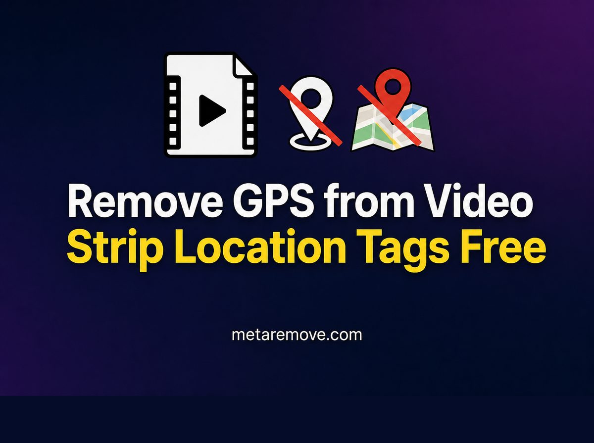 Removing GPS location metadata from a video file
