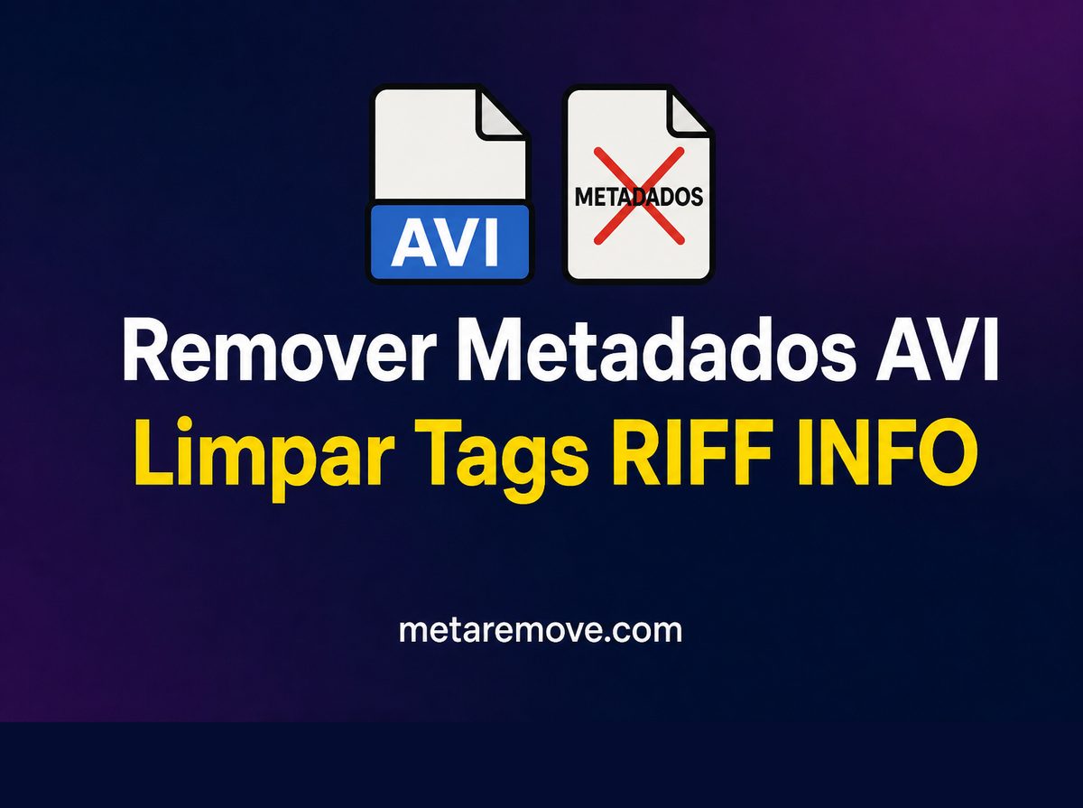 Removendo tags RIFF INFO de um arquivo de vídeo AVI