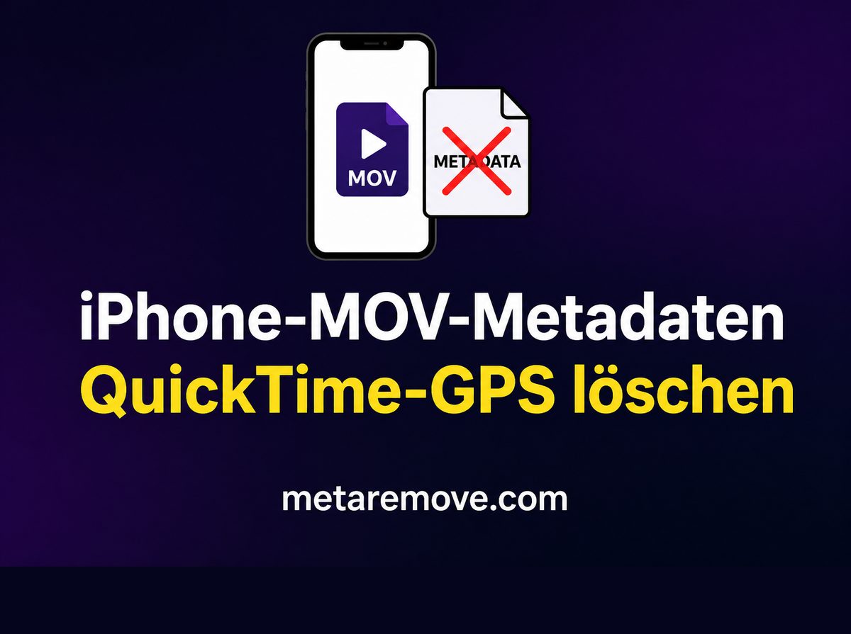 QuickTime-Standort-Metadaten aus einem iPhone-MOV-Video entfernen