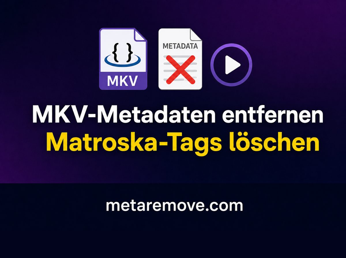 Matroska-Metadaten-Tags aus einer MKV-Videodatei entfernen