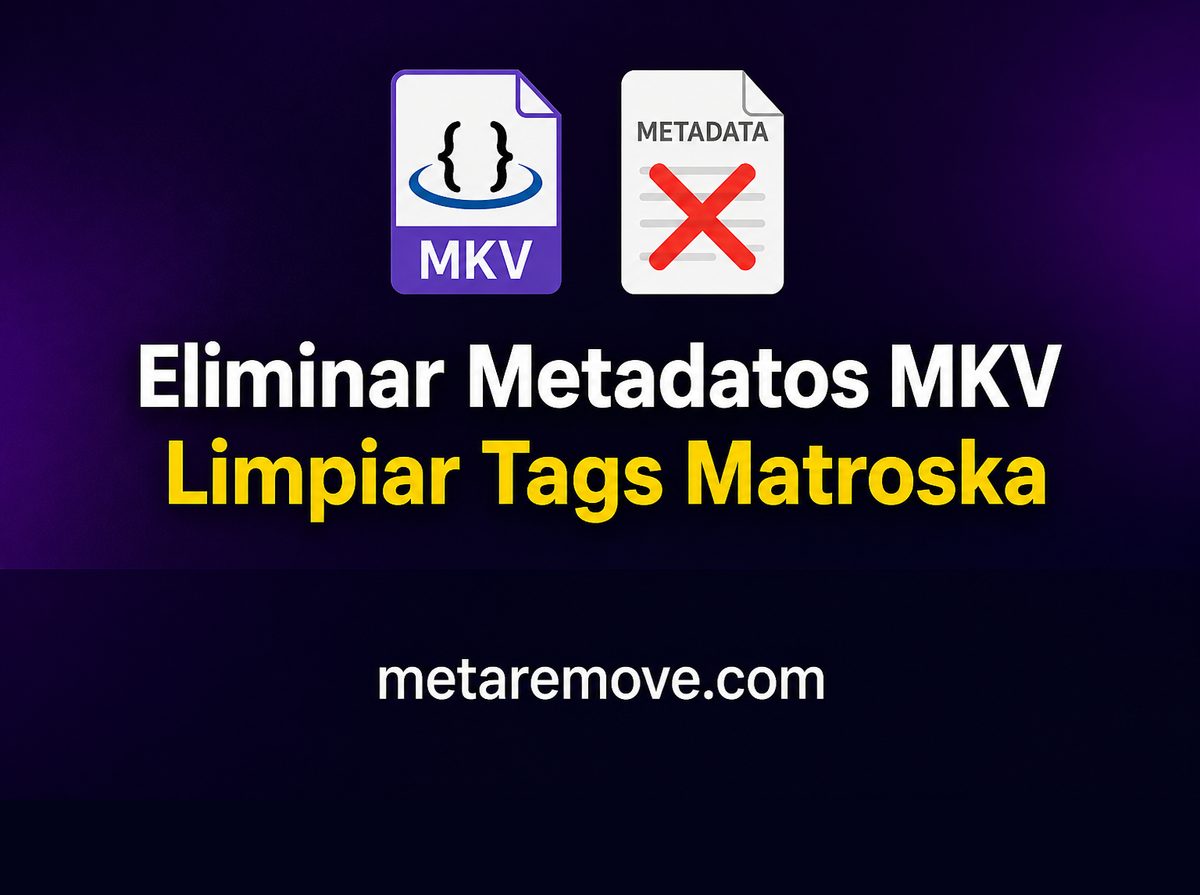 Eliminando tags de metadatos Matroska de un archivo de video MKV