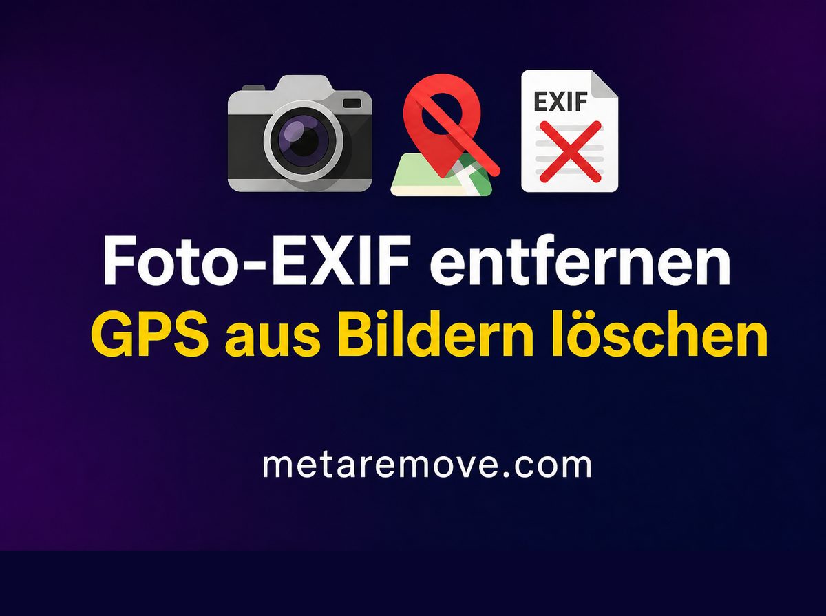 EXIF-GPS-Metadaten aus einem Foto entfernen