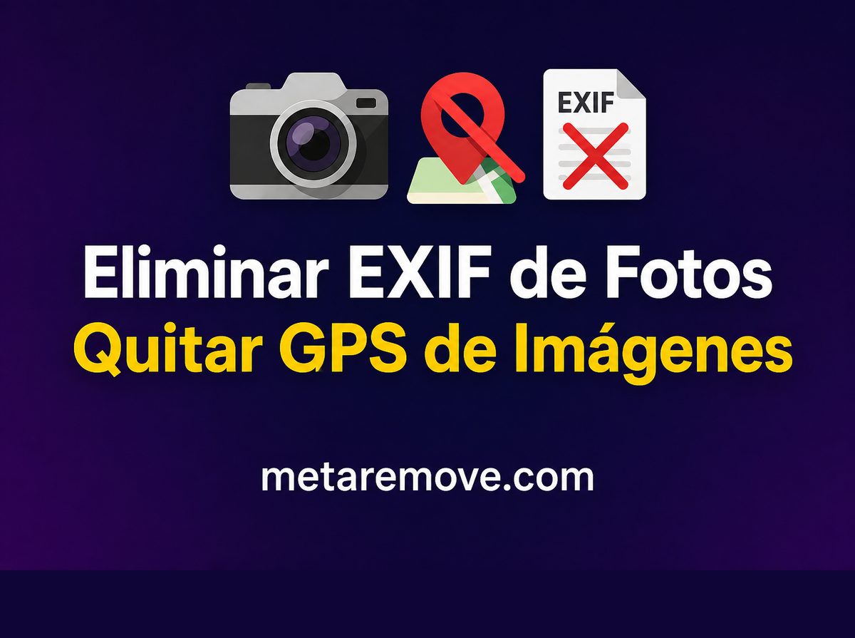 Eliminando metadatos EXIF GPS de una foto