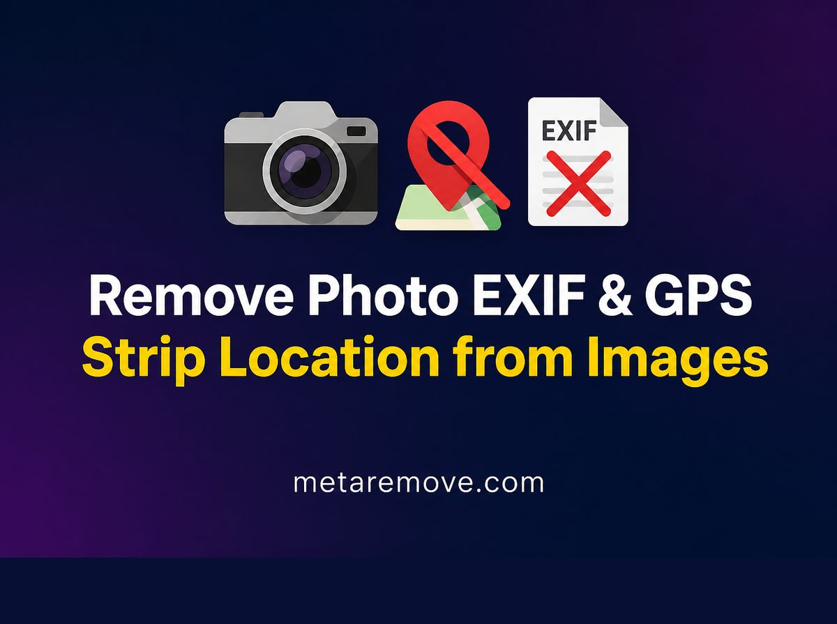 Stripping EXIF GPS metadata from a photo