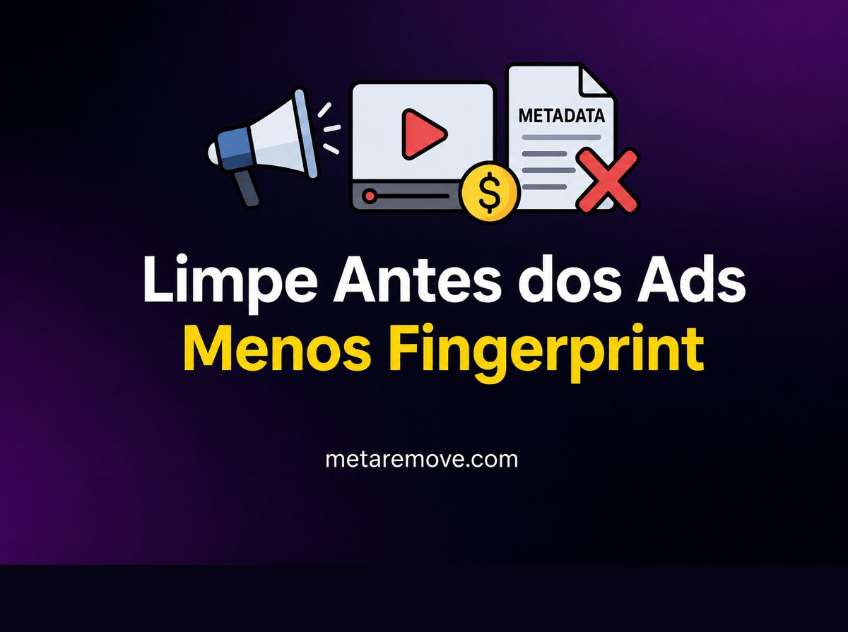 Limpando metadados de criativos de vídeo antes do upload de anúncios