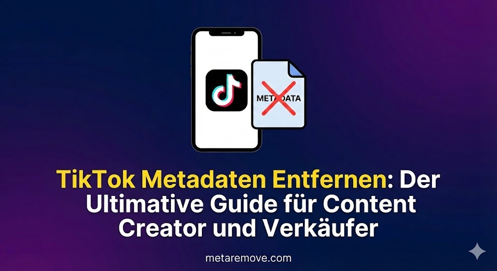 Content Creator bearbeitet TikTok Video Metadaten für bessere Reichweite